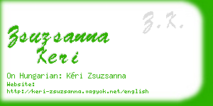 zsuzsanna keri business card